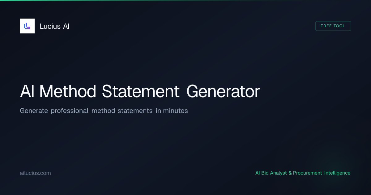 AI Method Statement Generator | Lucius AI